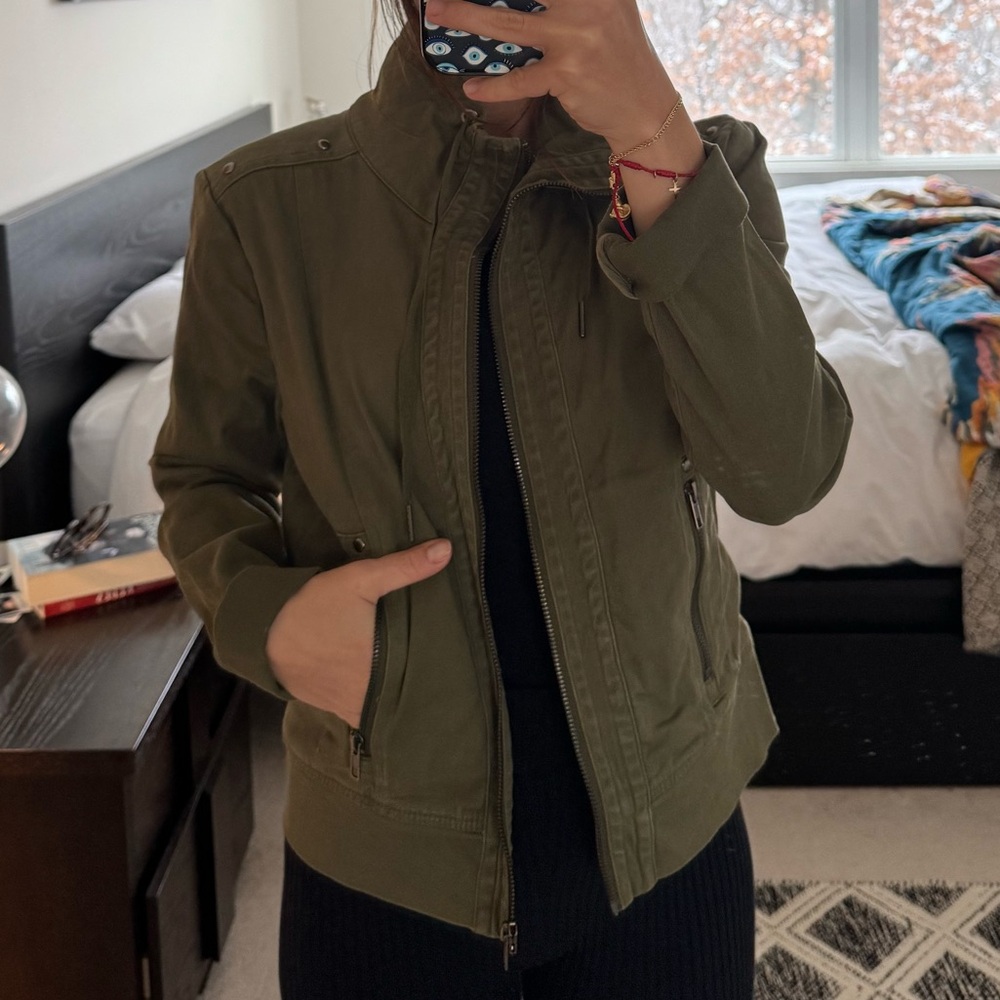 Army green jacket from VICI size Small only used once